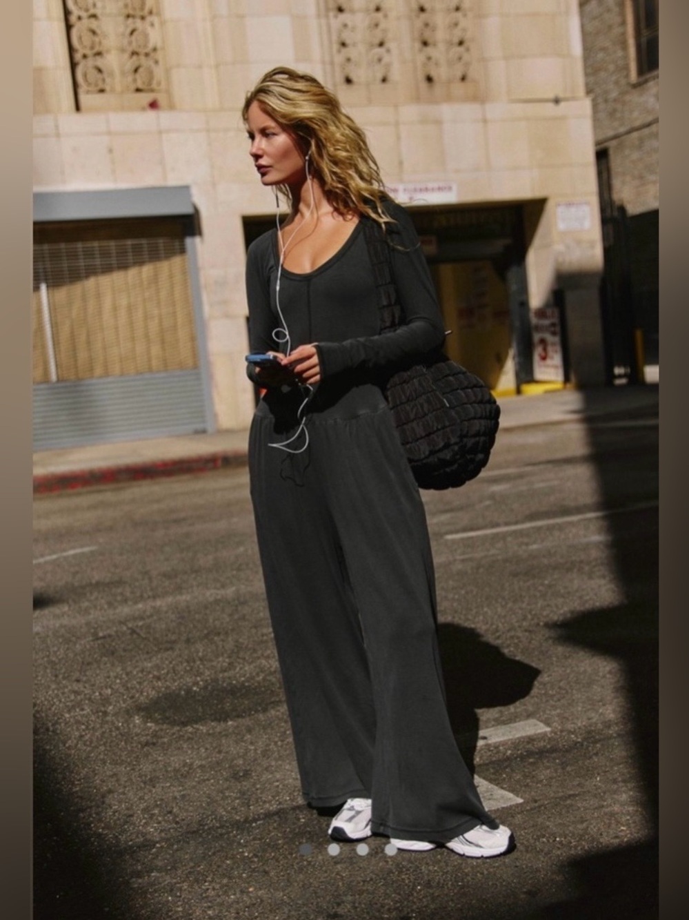 Free People Movement Hot Shot Wide Leg Onesie